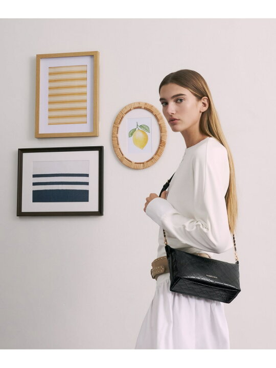 楽天市場】Duo ドゥオ キルティング ショルダーバッグ CHARLES & KEITH 