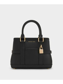 Scottie ミニスコッティー トートバッグ CHARLES & KEITH チャールズアンドキース バッグ トートバッグ ブラック【送料無料】[Rakuten Fashion]