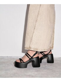 Nerissa ネリッサ チューブラープラットフォームサンダル CHARLES & KEITH チャールズアンドキース シューズ・靴 サンダル ブラック【送料無料】[Rakuten Fashion]