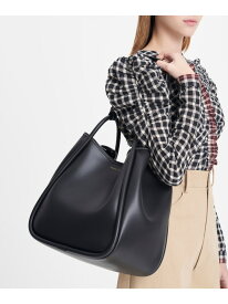 サークルハンドル トートバッグ 【再入荷】(Black) CHARLES & KEITH チャールズアンドキース バッグ トートバッグ ブラック【送料無料】[Rakuten Fashion]
