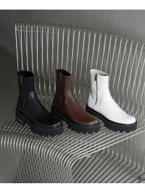 サイドジップ アンクルブーツ CHARLES & KEITH チャールズアンドキース シューズ・靴 ブーツ ホワイト ブラック ブラウン【送料無料】[Rakuten Fashion]