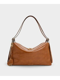 Rey レイ スラウチー ショルダーバッグ CHARLES & KEITH チャールズアンドキース バッグ ショルダーバッグ ブラック【送料無料】[Rakuten Fashion]