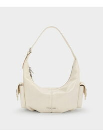 Bessie ベッシー サイドポケット ホーボーバッグ CHARLES & KEITH チャールズアンドキース バッグ ショルダーバッグ【送料無料】[Rakuten Fashion]