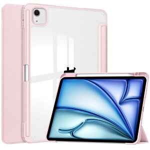 Apple iPad Air 13C` P[X ϏՌ Jo[ ACpbh GA[ 13^ 2024tf CASE TPU+AN+PU ֗ lC  