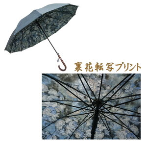 傘送料無料【雨に濡れると柄が浮き出る】婦人レディース長傘雨傘骨数の多い55cmグラスファイバー骨通勤通学ギフト贈り物【楽ギフ_包装選択】【オススメ】10P01Oct16