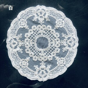テーブルセンター ドイリー 北欧 花瓶敷き おしゃれ レース 送料無料 丸 円形 透明 モダン 18×19cm コースター 薔薇 洗濯可 景品 プレゼント ギフト