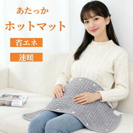 『マラソン限定p10倍＋クーポン付き』電気ホットマット電気カーペット 洗濯可能 温度調節 防寒保温 ひざ掛け 肩掛け 足掛け 一人用 電気マット 座布団 速暖 ホットマット ホットカーペット 加熱パッド 電気毛布ホットマット 加熱パッド 電気毛布 ホットパッド ミニマット