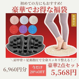 『マラソン限定p最大10倍＋クーポン付き』日本発送 福袋 2026 新春福袋 2026ふくぶくろ 選べる 新春 肩甲骨はがし ピロー ギフト 肩甲骨ピロー 足つぼマット 足ツボマット 足つぼ マット 足ツボ スロージョギング 指圧板 足つぼ 足踏みマット 足ツボシート 足裏マッサージ