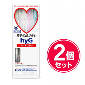 【メール便1セットまで送料無料】電子の歯ブラシ ハイジ hyGスペアブラシ 2点セット 純正 DX型S やわらかめ M ふつう H かため