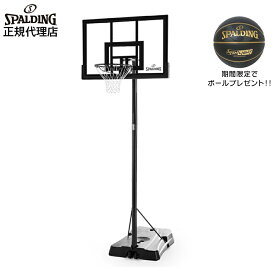 ボールプレゼントキャンペーン実施中 バスケットゴール バックボード スポルディング バスケットボール 42インチ ハイライトアクリルポータブル 7A1990CN 自宅・家庭用 屋外用 練習用 SPALDING 組立サービスなし