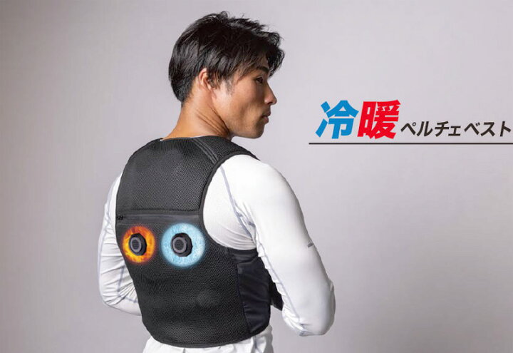 楽天市場】冷暖 ペルチェベスト 温冷4個式 20000mAHバッテリー 熱中症 