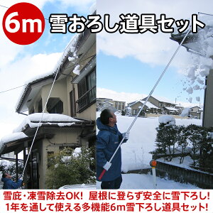 6mタイプ 多機能雪降ろし 雪庇落とし 凍雪除去用ヘラセット 軽量 雪かき雪おろし棒 雪下ろし 雪かき 雪落とし 雪おろし 除雪 雪害対策 除雪器 Y1934 60 Catmail 店 通販 Catmail Salaweselnayuca Pl