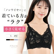 【最大30％OFFクーポン】 着ている方がラク 胸を小さく見せるブラ ノンワイヤー 小さく見えるブラ ブラジ…