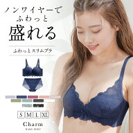 【最大30％OFFクーポン】ノンワイヤーブラ ショーツセット 自然に盛れる ふわっとスリムブラ ブラジャー …