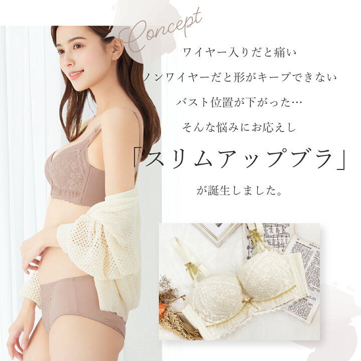 楽天市場】【クーポン利用で50%OFF】ノンワイヤーブラ 新しい盛りブラ 