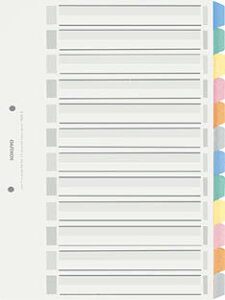 ポイント UP 期間限定 【コクヨ】仕切りカードPPA4S2穴12山1組 シキ-P80 業者様歓迎