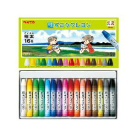 ポイント UP 期間限定 ◆◆【ぺんてる】ずこうクレヨン　16色　 PTCG1-16 業者様歓迎