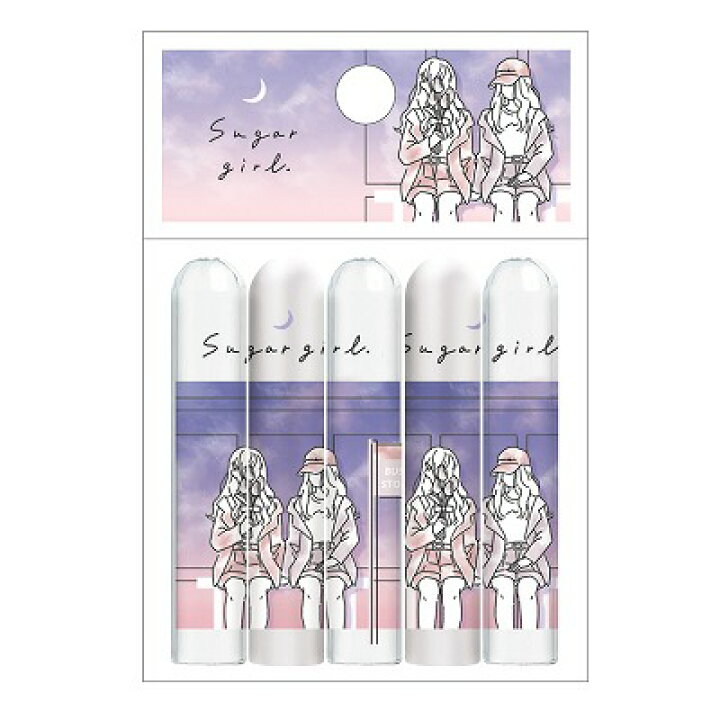 お買得 Sugar Girl 鉛筆キャップ えんぴつカバー 5本セット 新入学 新学期準備文具 カミオジャパン Memory Riosmauricio Com