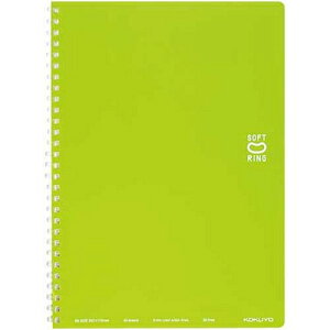 コクヨ ソフトリングノート セミB5 ライトグリーン ドット入り罫線 6号 ス-SV301BT-LG KOKUYO ◆◆ 業者様歓迎