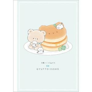 ノート ぎゅっといっしょ ひらいてぺたんこ方眼ノート パンケーキ 133554 クラックス CRUX 業者様歓迎