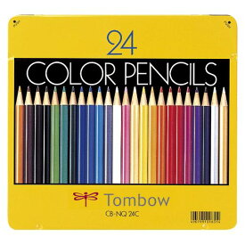 ポイント UP 期間限定 ◆◆【トンボ鉛筆】色鉛筆　24色　CB-NQ24C 業者様歓迎
