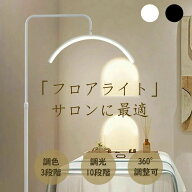 ハーフムーンライト 24インチ LED ライト 半月形フロアライト フロアランプ スタンドライト おしゃれ 360…
