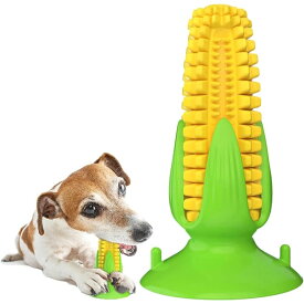 トウモロコシおもちゃ 犬用おもちゃ 歯磨きおもちゃ 噛むおもちゃ 吸盤付きトウモロコシ犬用歯磨きおもちゃ 音の出るおもちゃ 弾性 素材 引っ張り遊び兼用 小型〜中型犬向け ストレス緩和耐久噛むトイ 全長 153