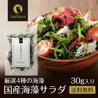 条件達成で全品P最大10倍！ 海藻サラダ 国産 30g メール便送料無料 三陸産わかめ 茎わかめ わかめ 赤とさ…