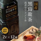 【3点購入でP10倍】黒烏龍茶 茶匠庵 プレミアム国産黒烏龍茶 ペットボトル 2リットル 2ケース 2リットル×12本 送料無料 国産茶葉100% 国産 ウーロン茶 高ポリフェノール 2L 2000ml 業務用 お得用 黒ウーロン茶 コロナ 応援 おうち時間 ポイント消化