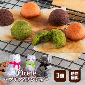 Otete～プチフィナンシェ～3種 詰め合わせ 母の日 猫 スイーツ フィナンシェ ショコラ 苺 抹茶 缶入り お菓子 かわいい 缶 ねこ ネコ モチーフ 洋菓子 焼き菓子 焼菓子 個包装 手土産 猫好き プレゼント ギフト 誕生日 女性 可愛い缶のお菓子 アソート セット CHATROIS