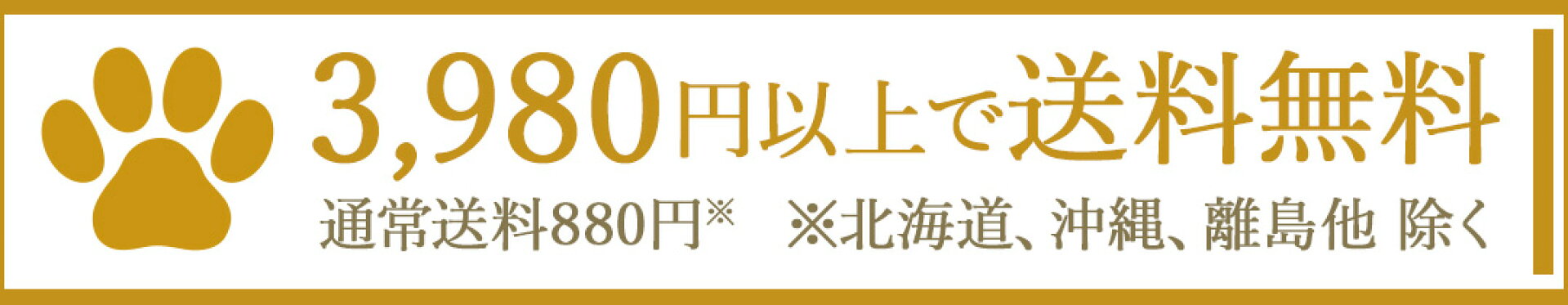 3980円以上で送料無料