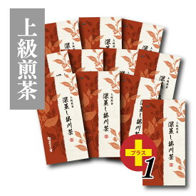 上級煎茶 深蒸し掛川茶 10+1本セット (100g袋入×11本)1本サービス 送料無料 【掛川茶 煎茶 緑茶 高級緑茶 静岡茶 深蒸し茶 茶葉 セット カテキン】