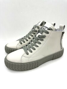 ドルフィン お洒落でカッコいい レザースニーカー 3005 お得 安い ハイカット 日本製 本革 3E シルバーファスナー スタイリッシュ モード ホワイト 白 ブラック シルバー お洒落 履きやすい 歩