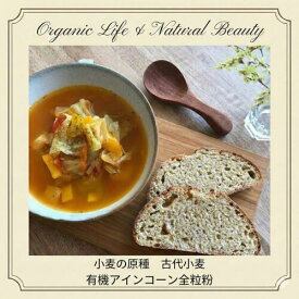 チャヤマクロビ 有機アインコーン全粒粉 小麦粉 2.5kg 1袋