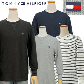 Tommy HilfigerトミーヒルフィガーMen’sサーマル ポイント長袖Tシャツ【トミーヒルフィガー】ギフト プレゼント 送料無料XL,XXLL、3L大きいサイズ