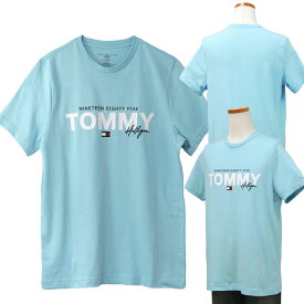 Tommy HilfigerトミーヒルフィガーMen’sロゴプリント 半袖Tシャツ# 09t3954 父の日ギフト プレゼントXL,大きいサイズ,