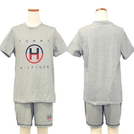 Tommy HilfigerトミーヒルフィガーMen’s半袖Tシャツ,ハーフパンツ上下【トミーヒルフィガー】# 09t4162-4148 父の日ギフト プレゼントナイトウエア・ルームウエアー、パジャマセット、XL,XXLL、3L大きいサイズ送料無料L