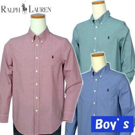 POLO by Ralph Lauren Boy's長袖 スモールチェックシャツ【ラルフローレン ボーイズ】