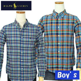 POLO by Ralph Lauren Boy'sラルフローレンマルチチェック長袖シャツ【クリアランス、見切り処分品】