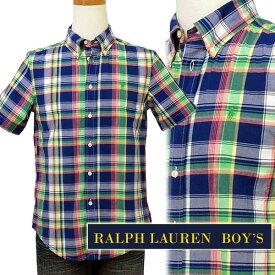 POLO by Ralph Laurenラルフローレン Boy'sマルチチェック半袖シャツ【2016-Summer/NewColor】 ギフト プレゼントポロ ラルフローレン ボーイズ