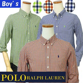 POLO by Ralph Lauren Boy'sマルチチェック長袖シャツ【ラルフローレン ボーイズ】ボタンダウンシャツ送料無料