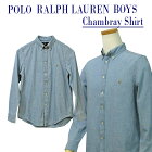 POLO by Ralph Lauren Boy's長袖シャンブレーシャツ【ラルフローレン ボーイズ】ボタンダウンシャツ