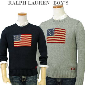 POLO by Ralph Lauren Boy'sラルフローレン フラッグセーターUSAフラッグ コットンセーター【2018-Fall/NewModel】ラルフローレン ボーイズ 送料無料