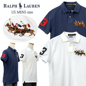 Polo by Ralph Laurenラルフローレン Men'sトリプルポニー 鹿の子 ポロシャツ カスタム スリム送料無料,父の日ギフト プレゼントビッグポニーポロシャツ