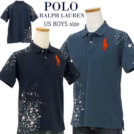 POLO by Ralph LaurenラルフローレンBoy'sビッグポニー刺繍 ペイント半袖鹿の子ポロシャツ【2020-Spring/NewColor】ラルフローレン ポロシャツ超人気商品 入荷!ギフト プレゼント送料無料