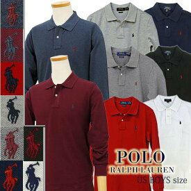 POLO by Ralph Lauren Boy's定番長袖 鹿の子ポロシャツラルフローレン 長袖ポロシャツ送料無料