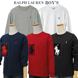 POLO by Ralph Lauren Boy's 定番,ベーシック 長袖ポイントTシャツ【ラルフローレン T シャツ】