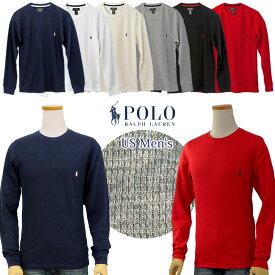 POLO by Ralph Lauren Men's定番サーマル（ワッフル）長袖Tシャツ父の日ギフト プレゼント【ポロ ラルフローレン 長袖Tシャツ】