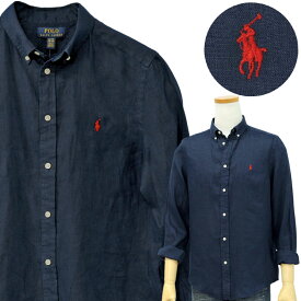 POLO by Ralph Laurenラルフローレン Boy's長袖リネン ボタンダウンシャツ2025-Spring/Model#323865270,323967600ギフト プレゼント
