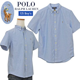 POLO by Ralph Laurenラルフローレン Boy's半袖 オックスフォードシャツ父の日ギフト プレゼント#323886742 ラルフローレン ボタンダウンシャツ